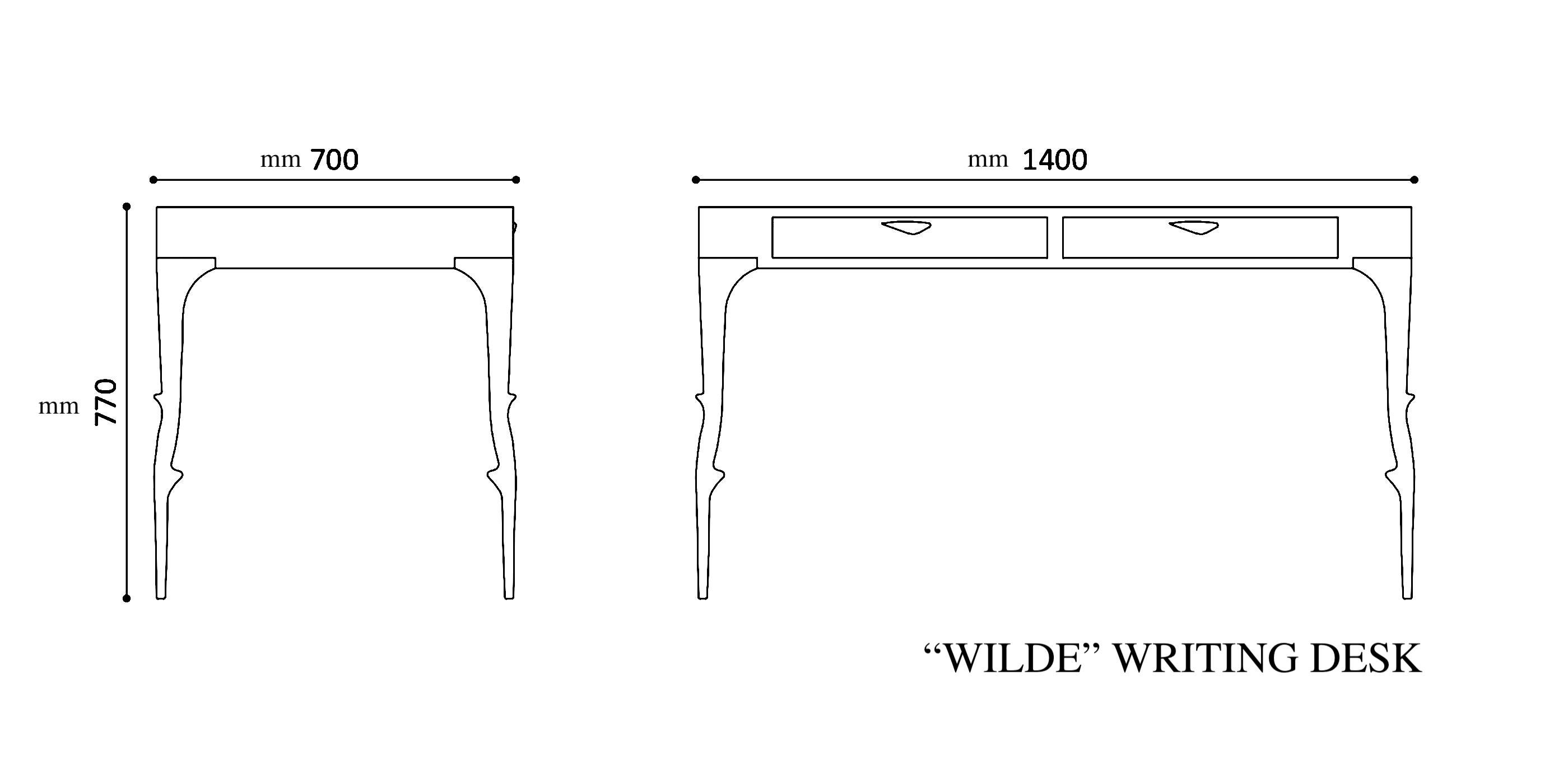 Beech Modern - Wilde - Branch-Shaped Legs Writing Desk For Sale