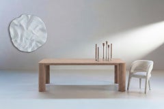 Modern Wilderness Dining Table, American Oak, Handmade in Portugal by Greenapple