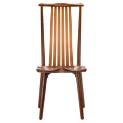 Modern Windsor chair by Erickson Woodworking in walnut