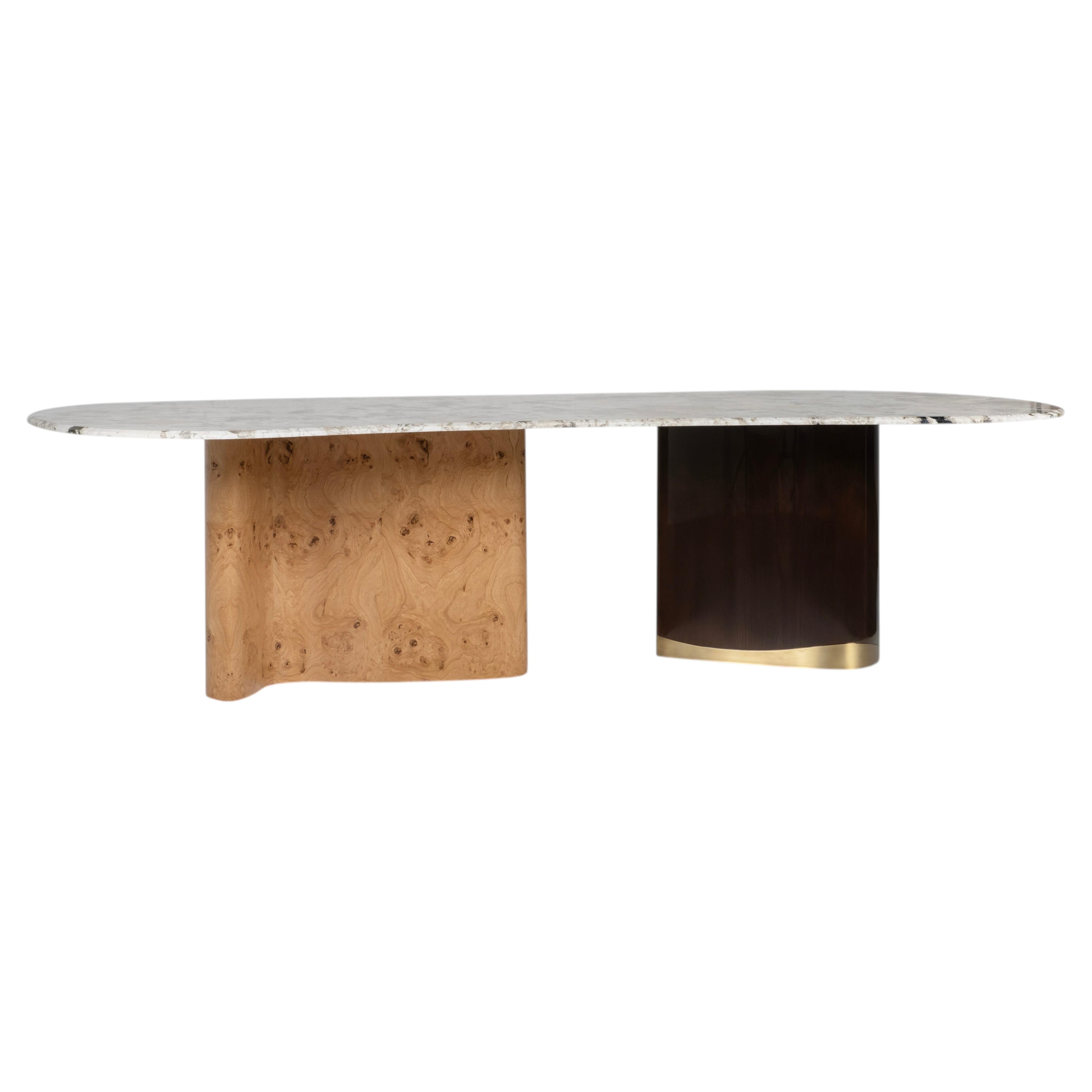 Modern Windy Patagonia and Oak Root Dining Table, Handmade by Greenapple