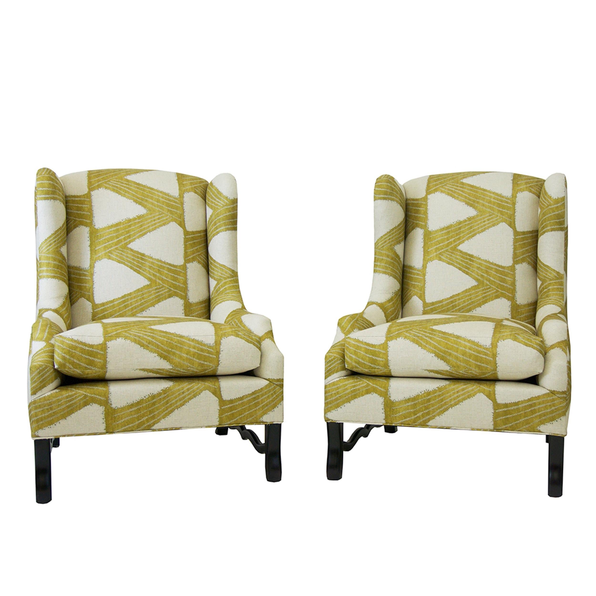 contemporary wing chair