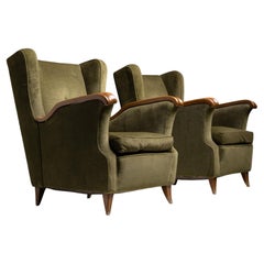 Modern Wing Chairs by Maurizio Tempestini, Italy, circa 1950