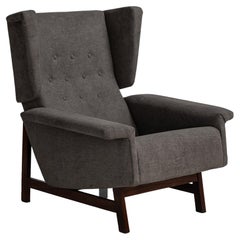 Modern Wingback Armchair, Italy, Circa 1950