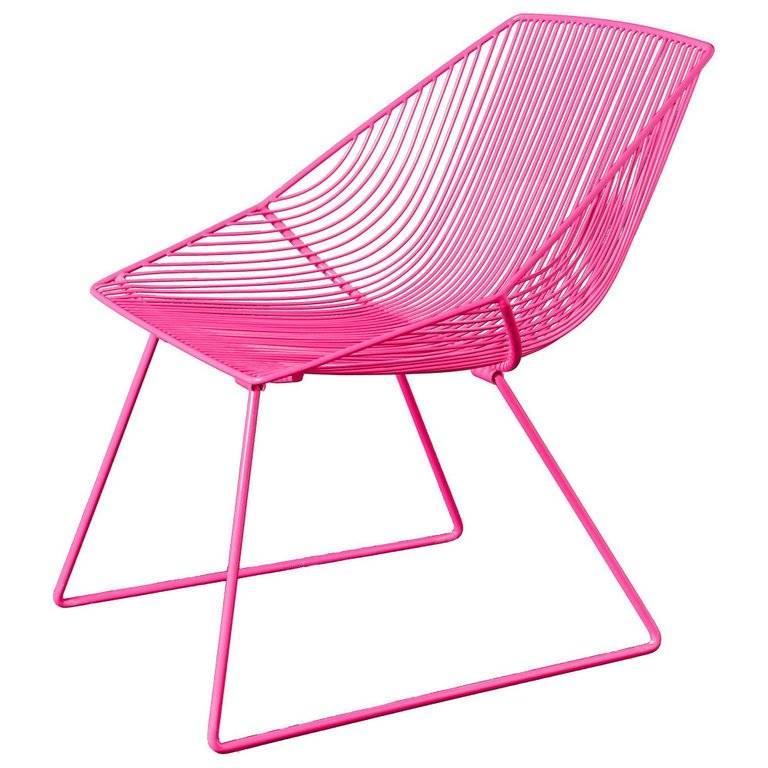 Galvanized Modern Wire Lounge Chair 