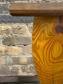 Modern Wood Accent Table Signed by Artist, Cory Robinson