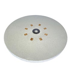 Modern Wood and Concrete Fire Table top by Pierre Sarkis