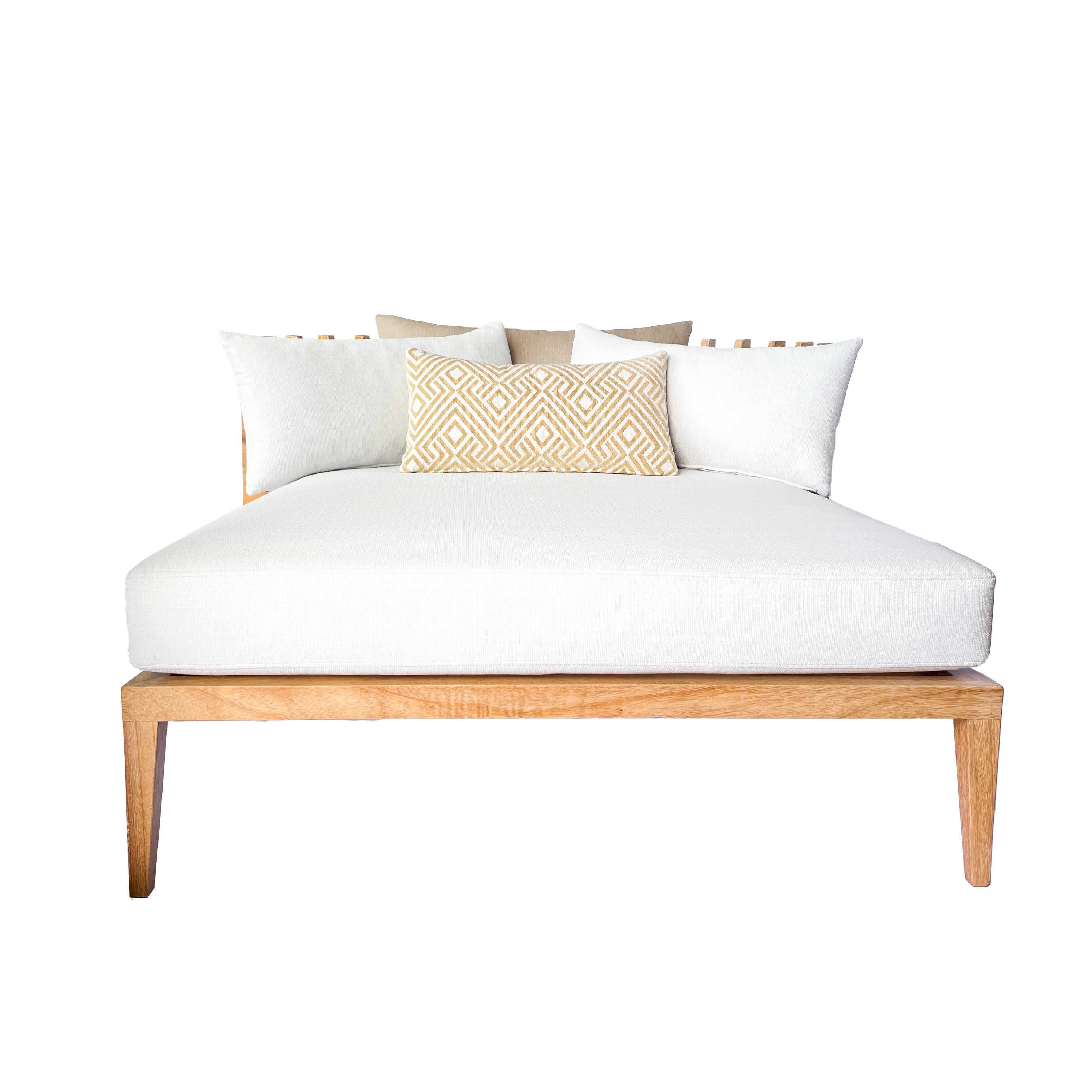 Contemporary Modern Wood Day Bed by Pierre Sarkis For Sale