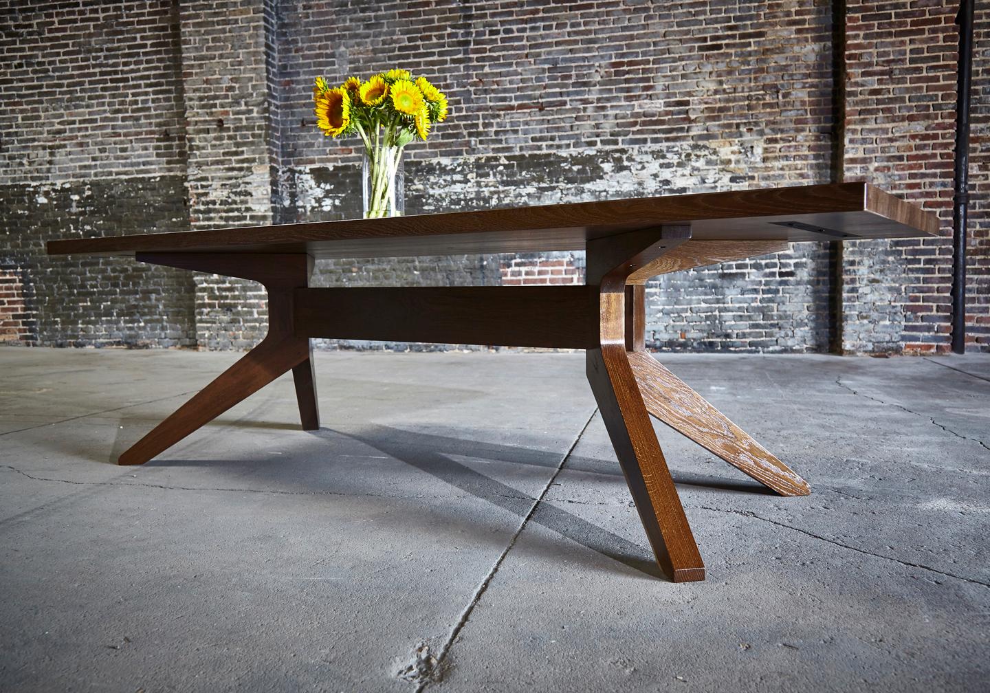 Modern Wood Dining Dempsey Table by Goebel In New Condition For Sale In Saint Louis, MO