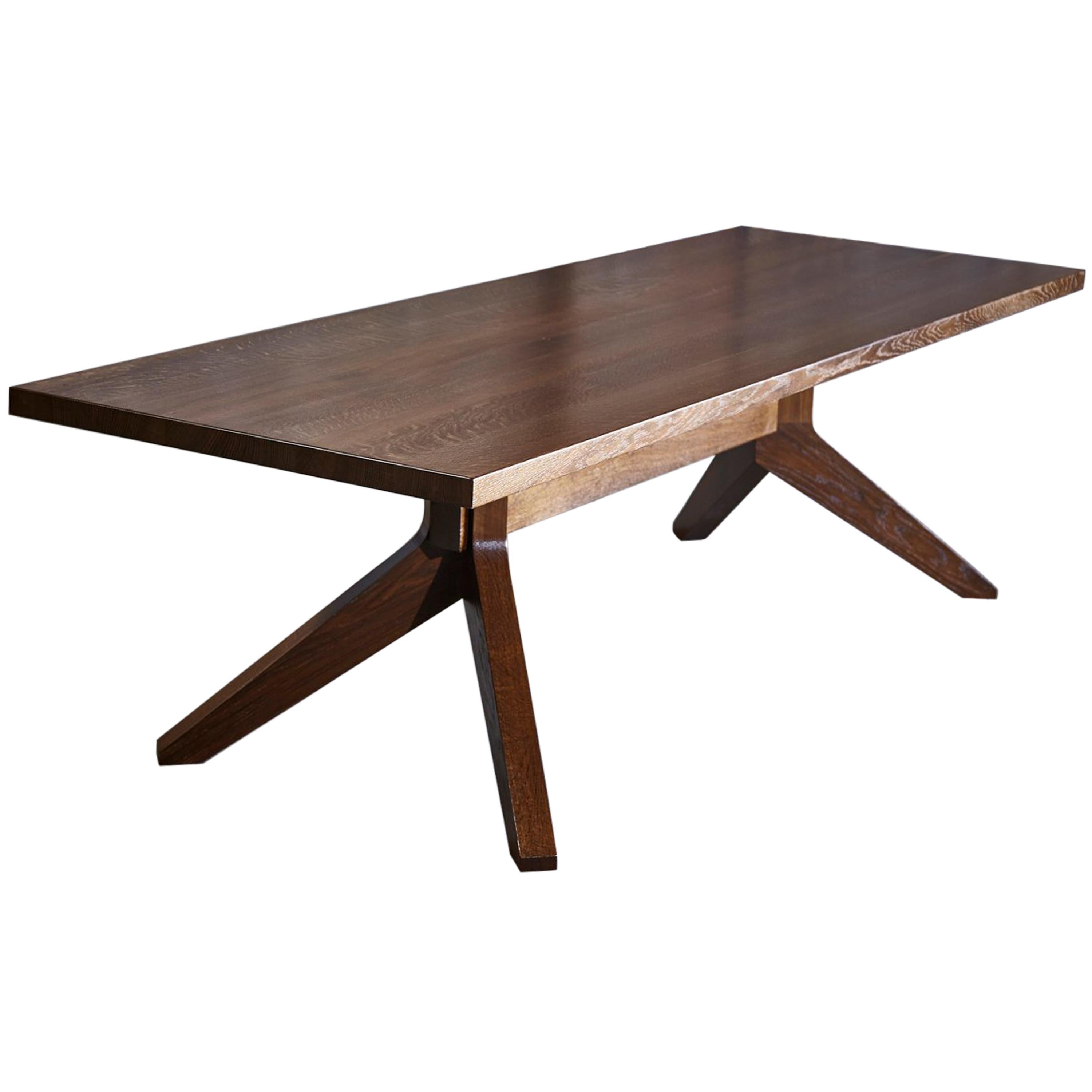 Modern Wood Dining Dempsey Table by Goebel For Sale