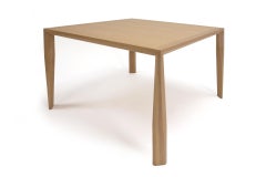 Modern Wood Dining Table, in White Oak, by Studio DiPaolo