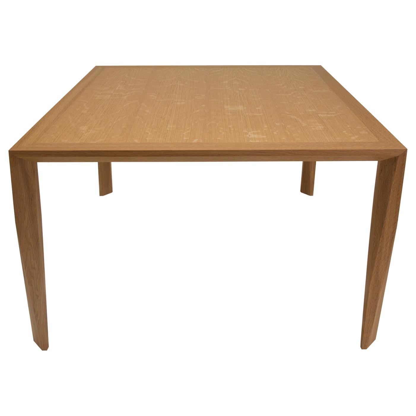 Modern Wood Dining Table, in White Oak, by Studio DiPaolo
