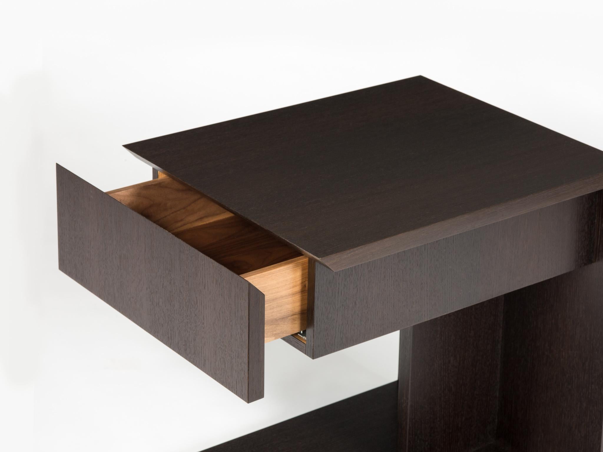 This version of our modern wood end table is called the 