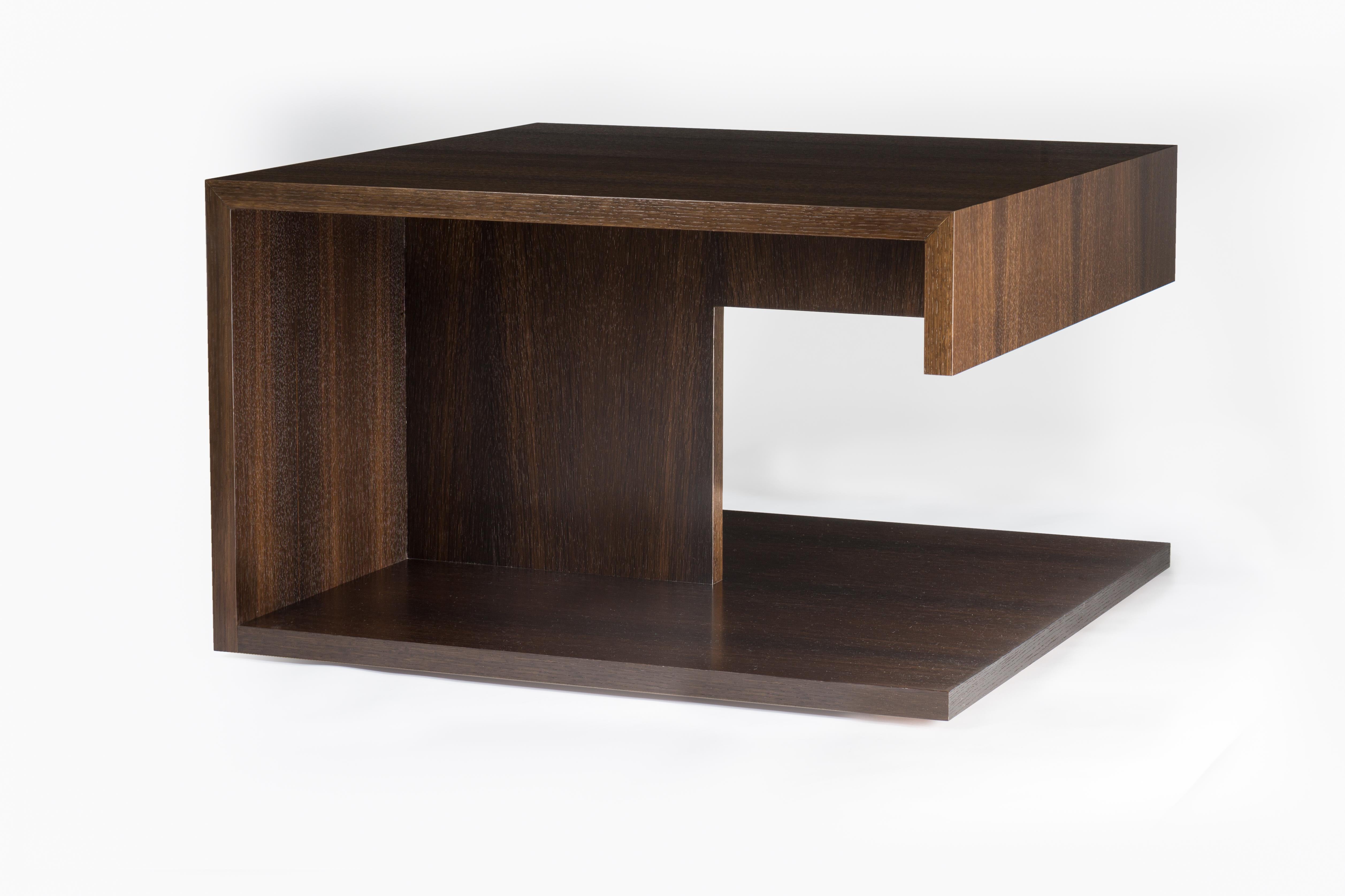 This version of our modern wood end table is called the 