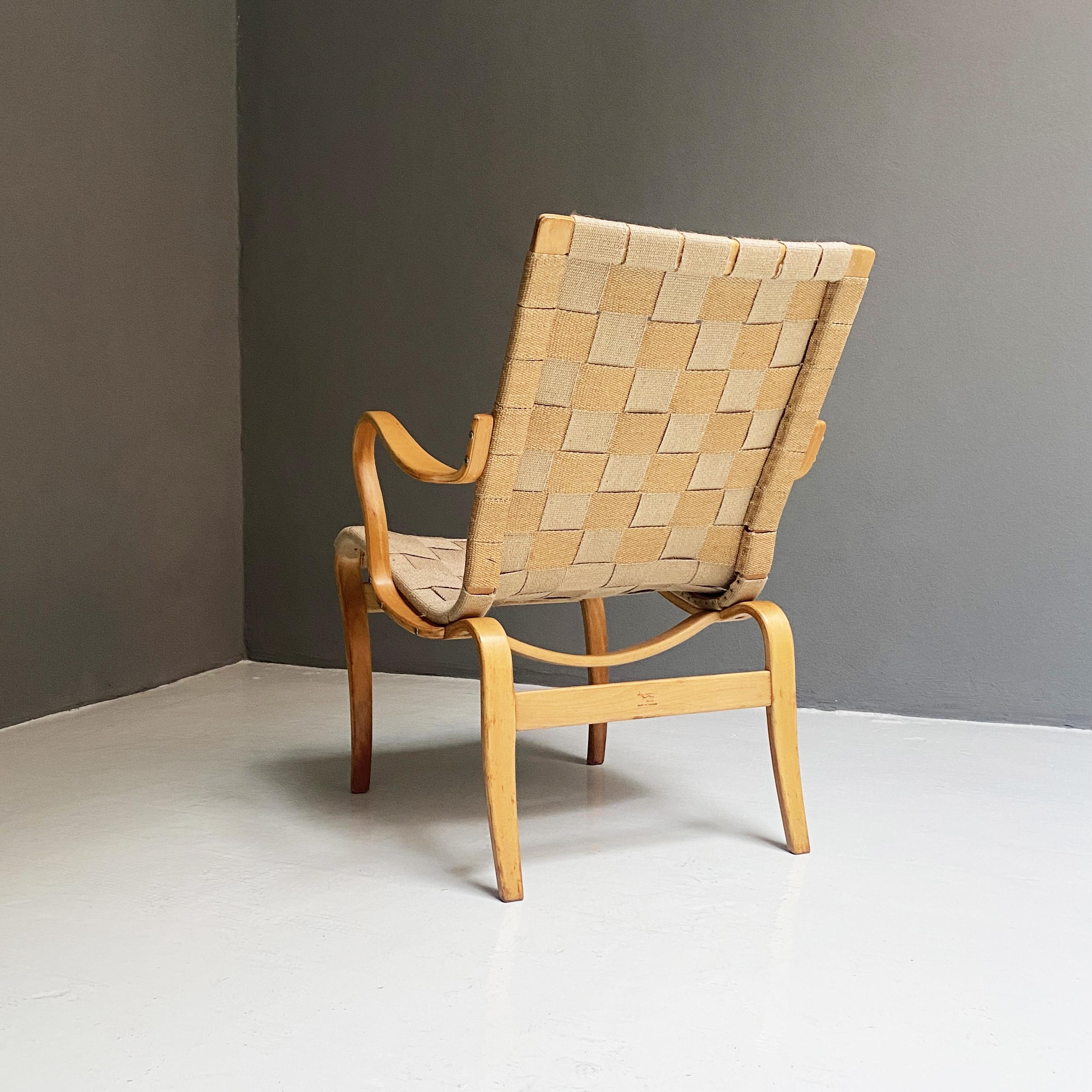 Modern wood Eva Chair by Bruno Mathsson for Firma Karl Mathsson, 1977 For Sale 3