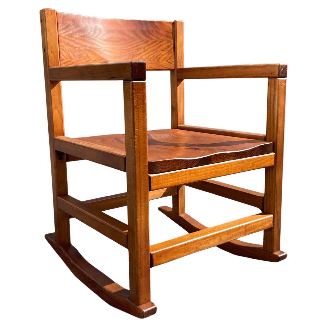 Modern Wood Rocking Chair For Sale at 1stDibs