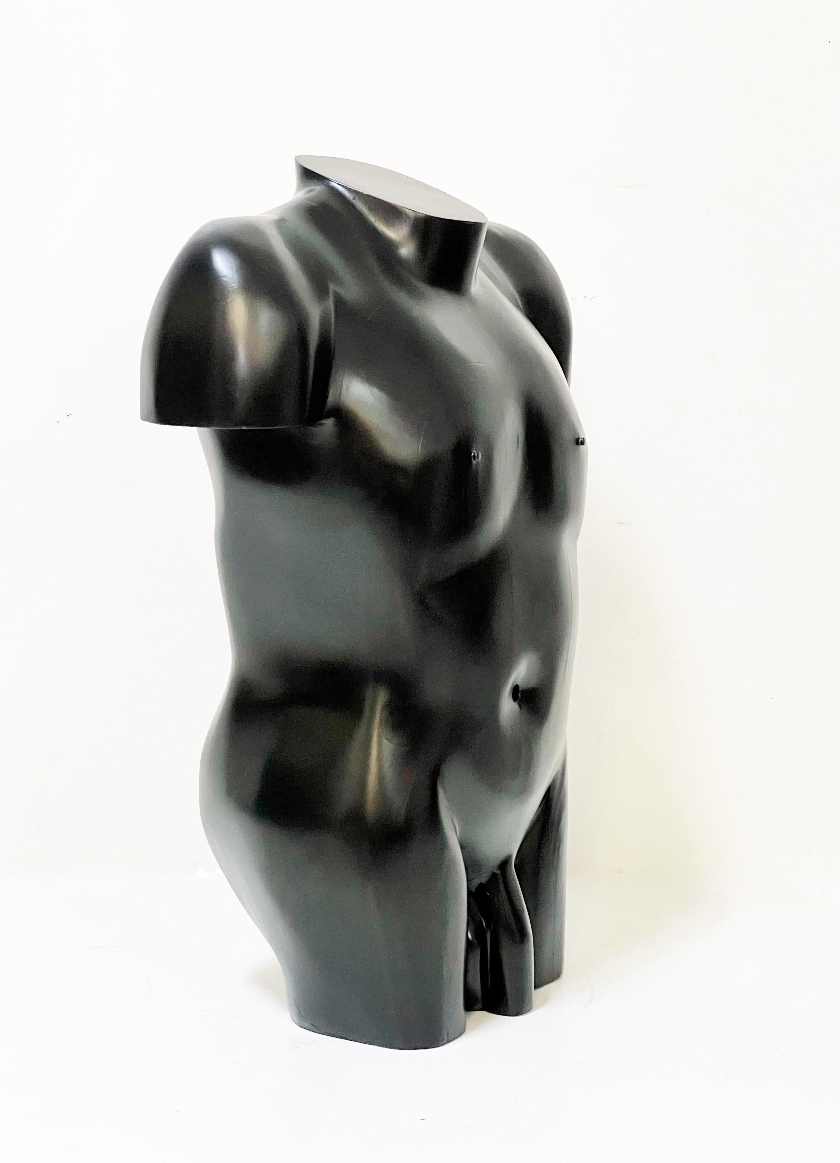 A lifesize sculpture of a nude. Done in a modern stylized manner. Lucite base included, looks great with or without it. 