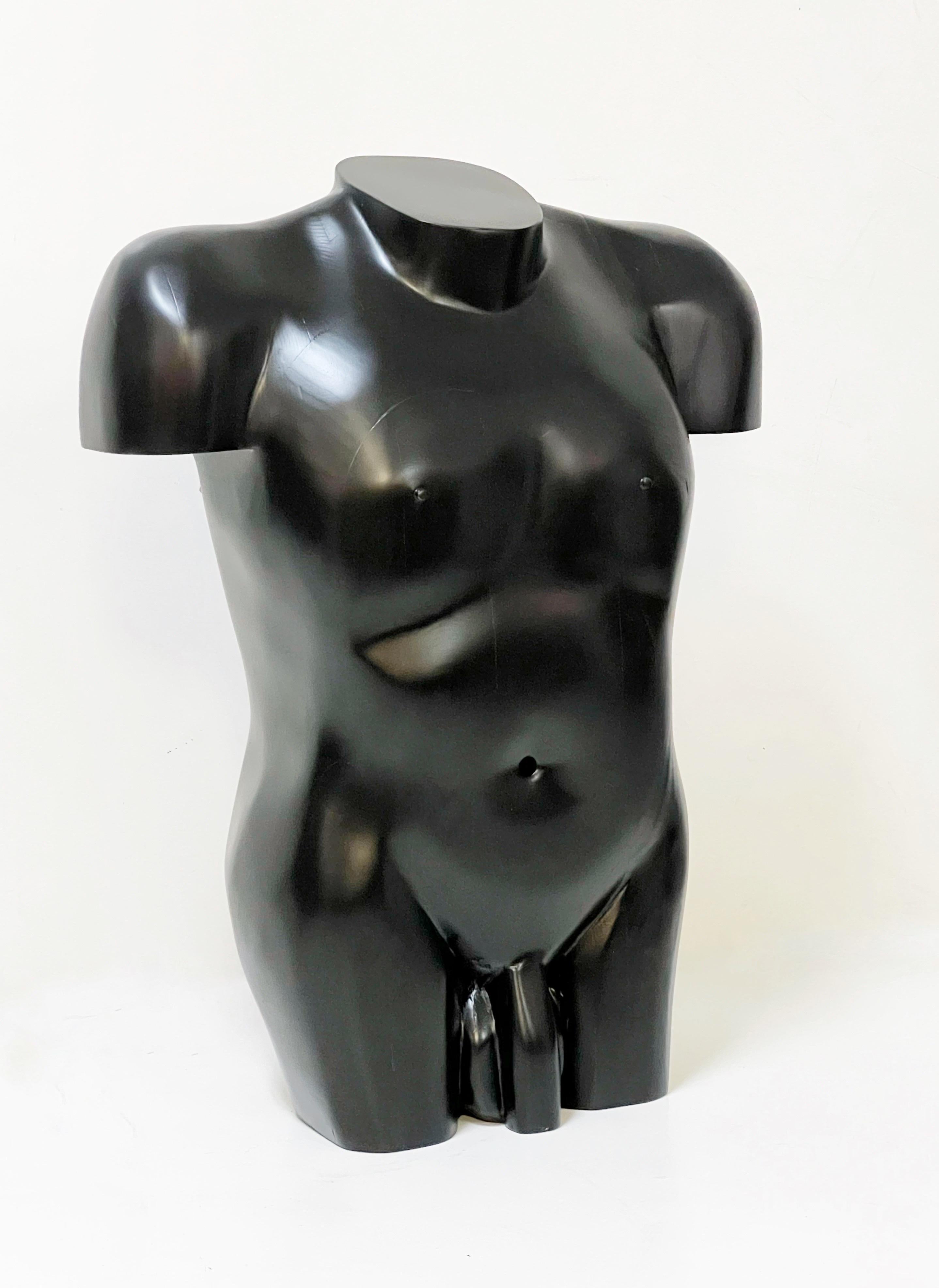 American Modern Wood Sculpture of Nude, Average Man 1970s For Sale