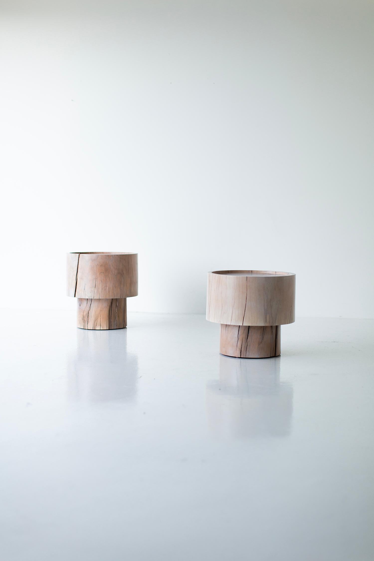 Bertu, Wood Side Table, Modern, Side Table, Breeze For Sale 1