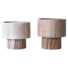 Modern Wood Side Table - The Breeze