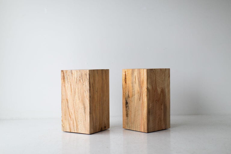 Modern Wood Side Tables For Sale 4