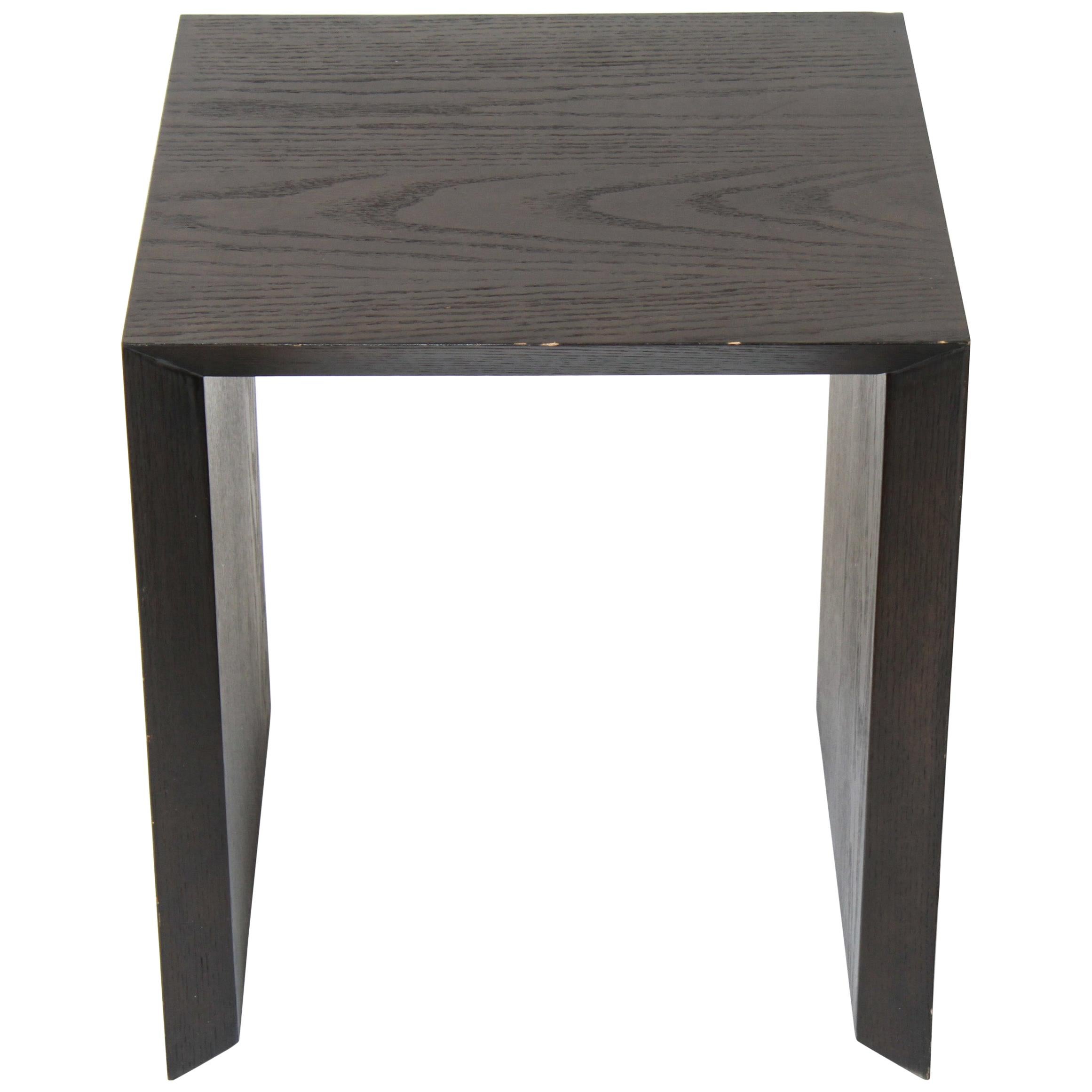 Modern Wood Square Top Side Table