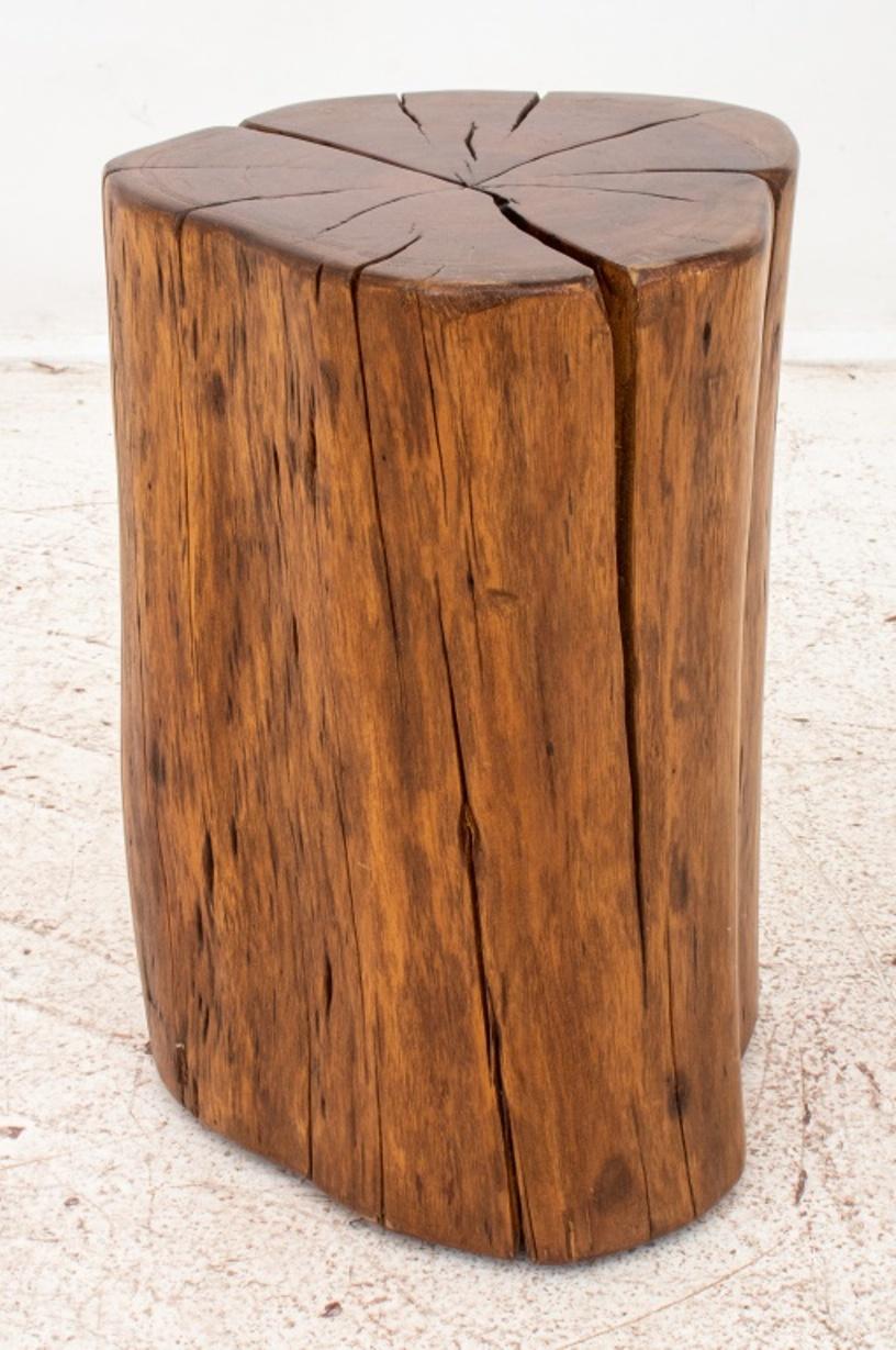 Modern Wood Trunk End Table / Stool In Good Condition For Sale In New York, NY