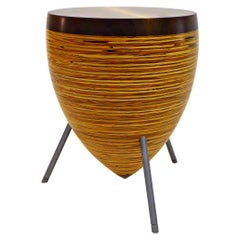 Modern Wooden and Steel Stool and Table 'Small'