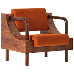 Modern Wooden Armchair from "Normative" Collection