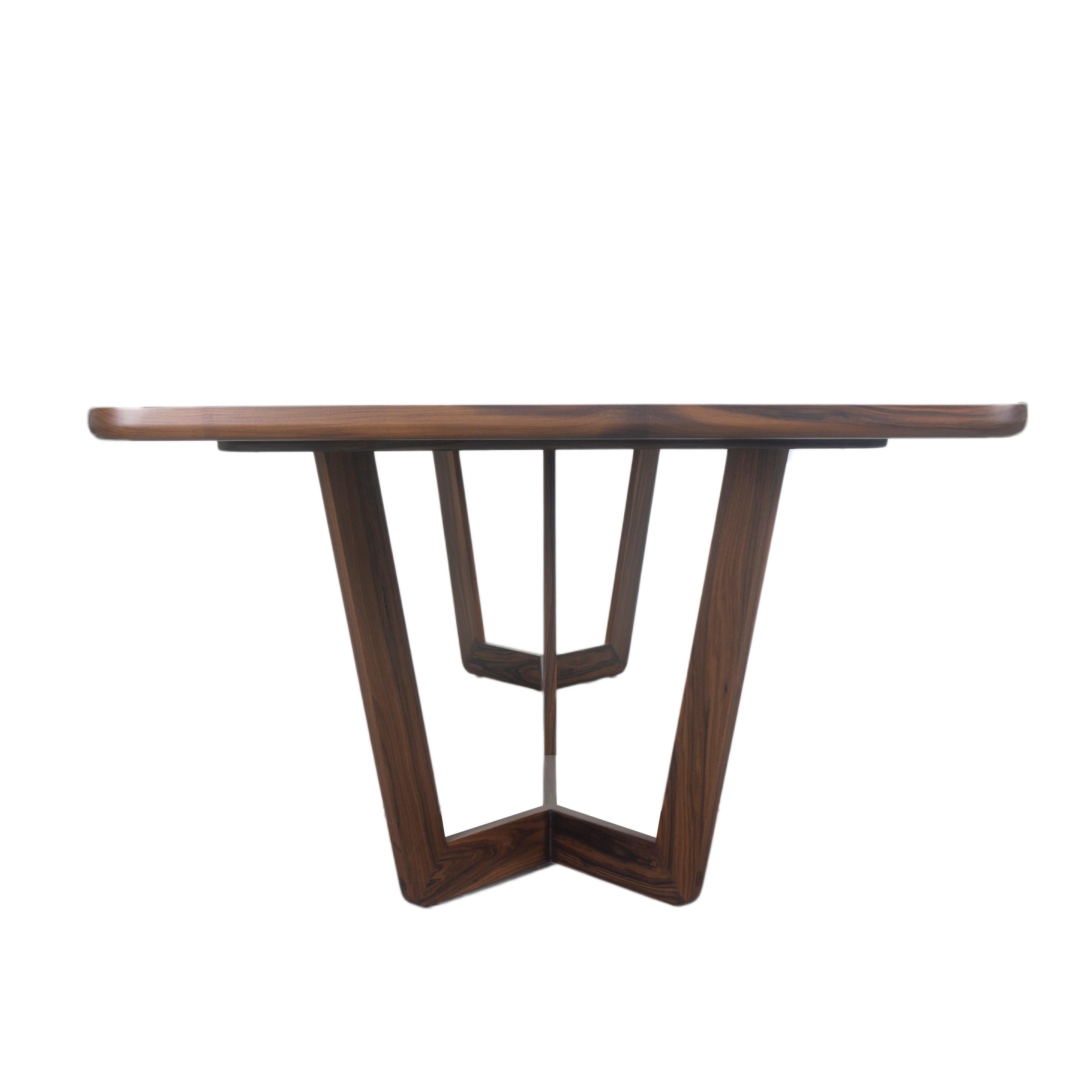 Modern Wooden Dining Table, Customizable For Sale 1
