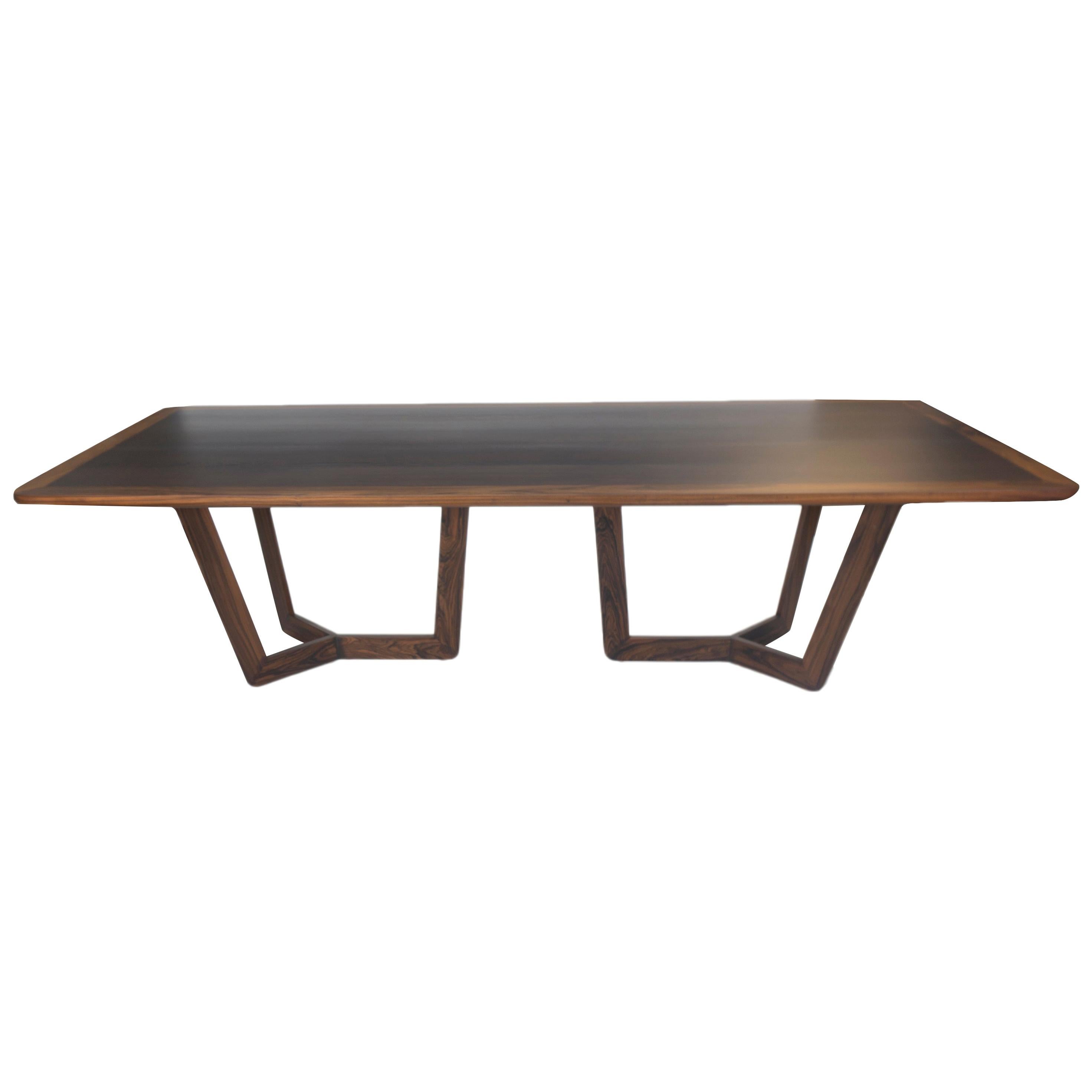 Modern Wooden Dining Table, Customizable For Sale