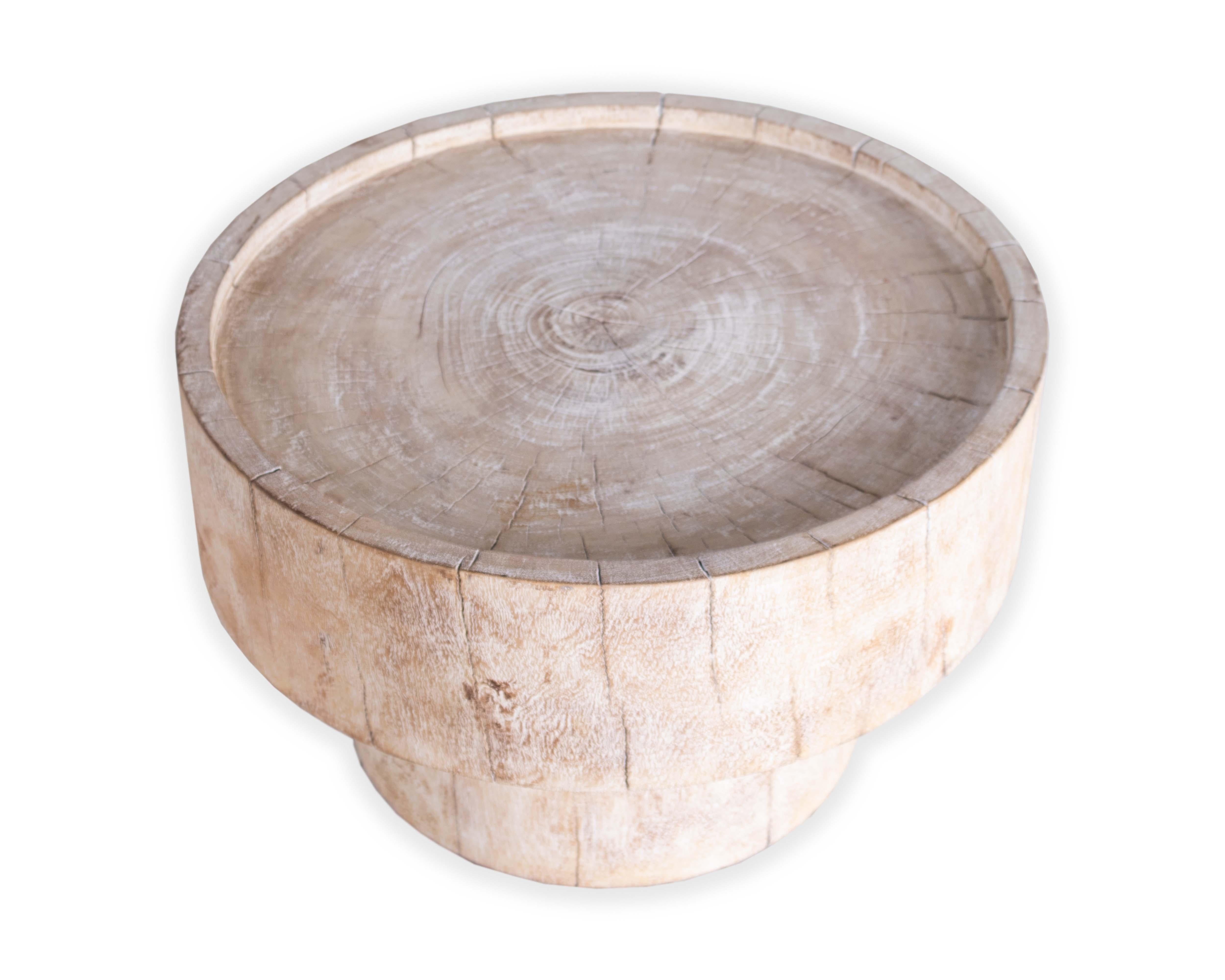 Modern wooden end table. 

Piece from our one of a kind Le Monde collection. Exclusive to Brendan Bass. 

  