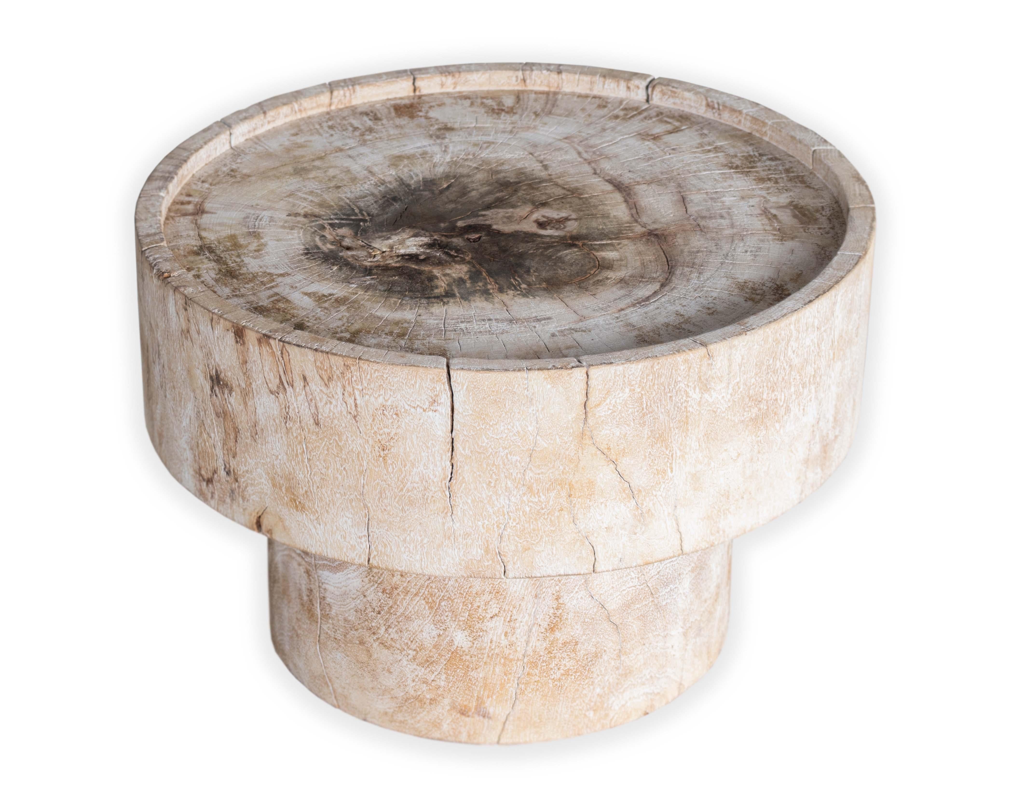 Modern wooden end table. 

Piece from our one of a kind Le Monde collection. Exclusive to Brendan Bass. 

  