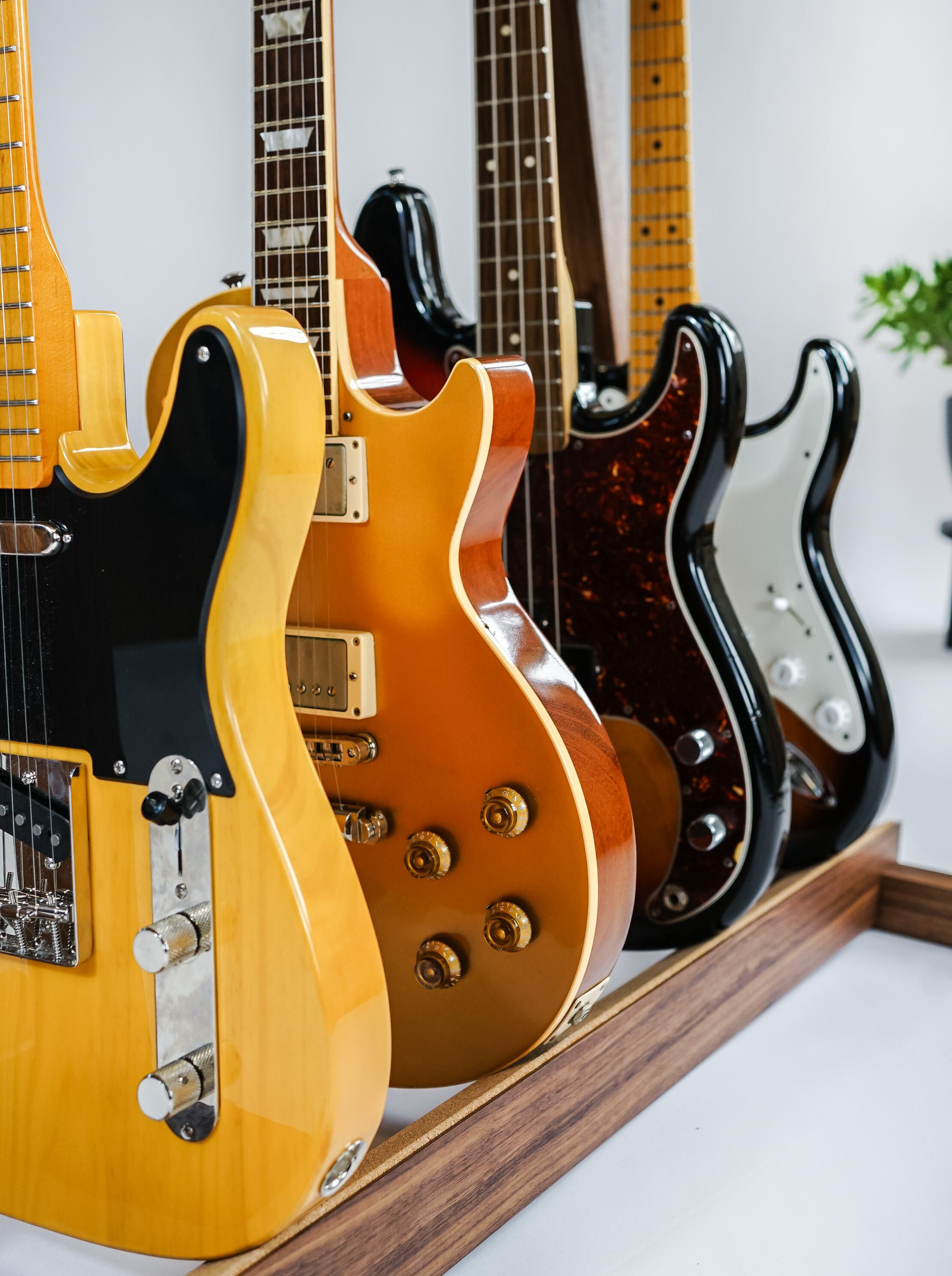 American Modern Wooden Guitar Stand - Olin Model Guitar Display
