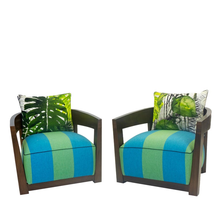 Modern Wooden Lounge Chair For Sale 5