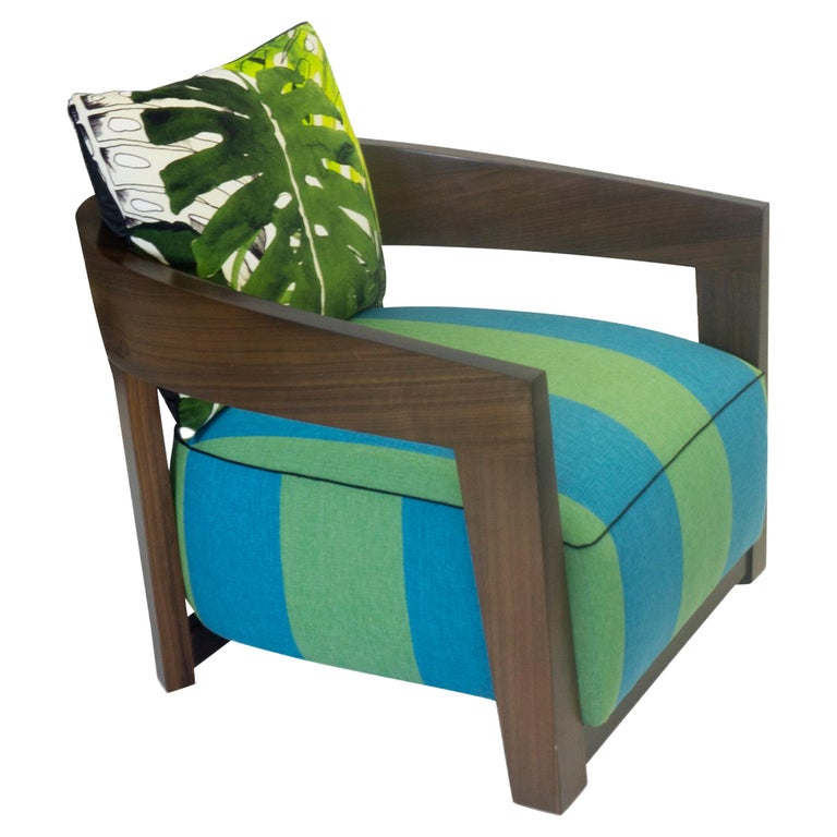 Modern Wooden Lounge Chair For Sale