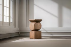 Modern Wooden Nightstand Socle No114, Designed by Joel Escalona