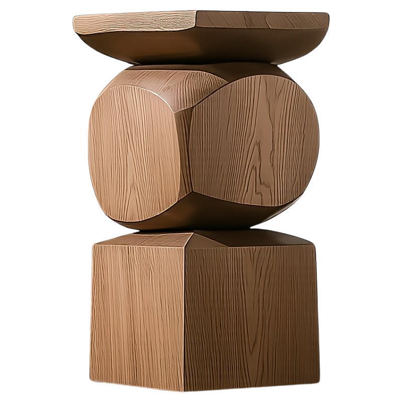 Modern Wooden Nightstand Socle No114, Designed by Joel Escalona