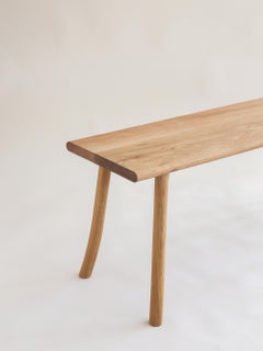 Modern Wooden Scandinavian Bench 130cm, Oak, Vieno Collection