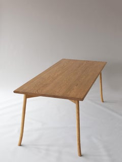 Modern Wooden Scandinavian Table 200cm, Oak, Vieno Collection