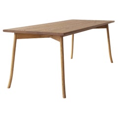 Modern Wooden Scandinavian Table 200cm, Oak, Vieno Collection