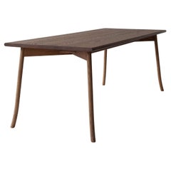 Modern Wooden Scandinavian Table 200cm, Smokey Oak, Vieno Collection