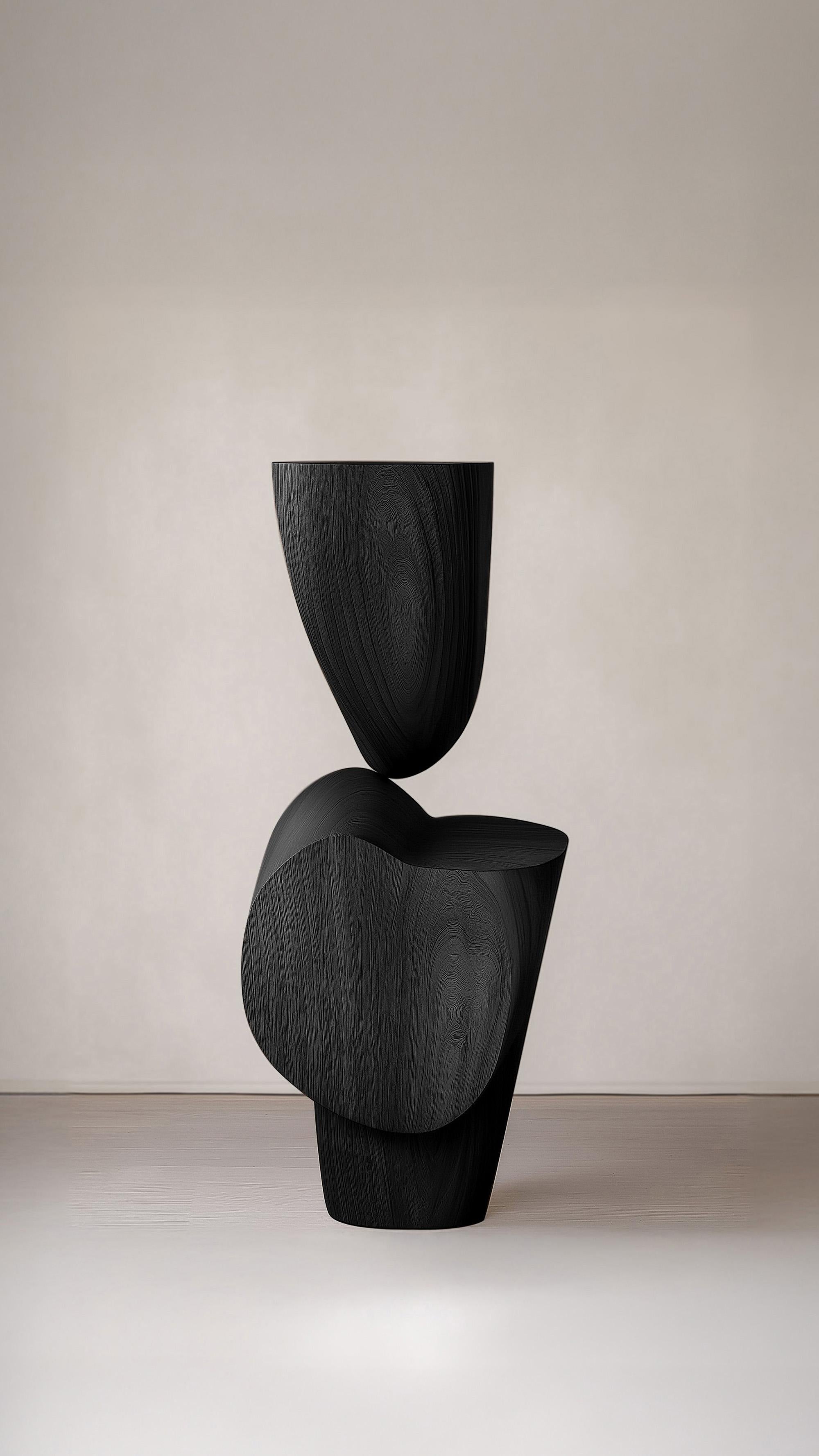 Contemporary Modern Wooden Sculpture Lull No97 by NONO – Ideal for Luxury Spaces For Sale