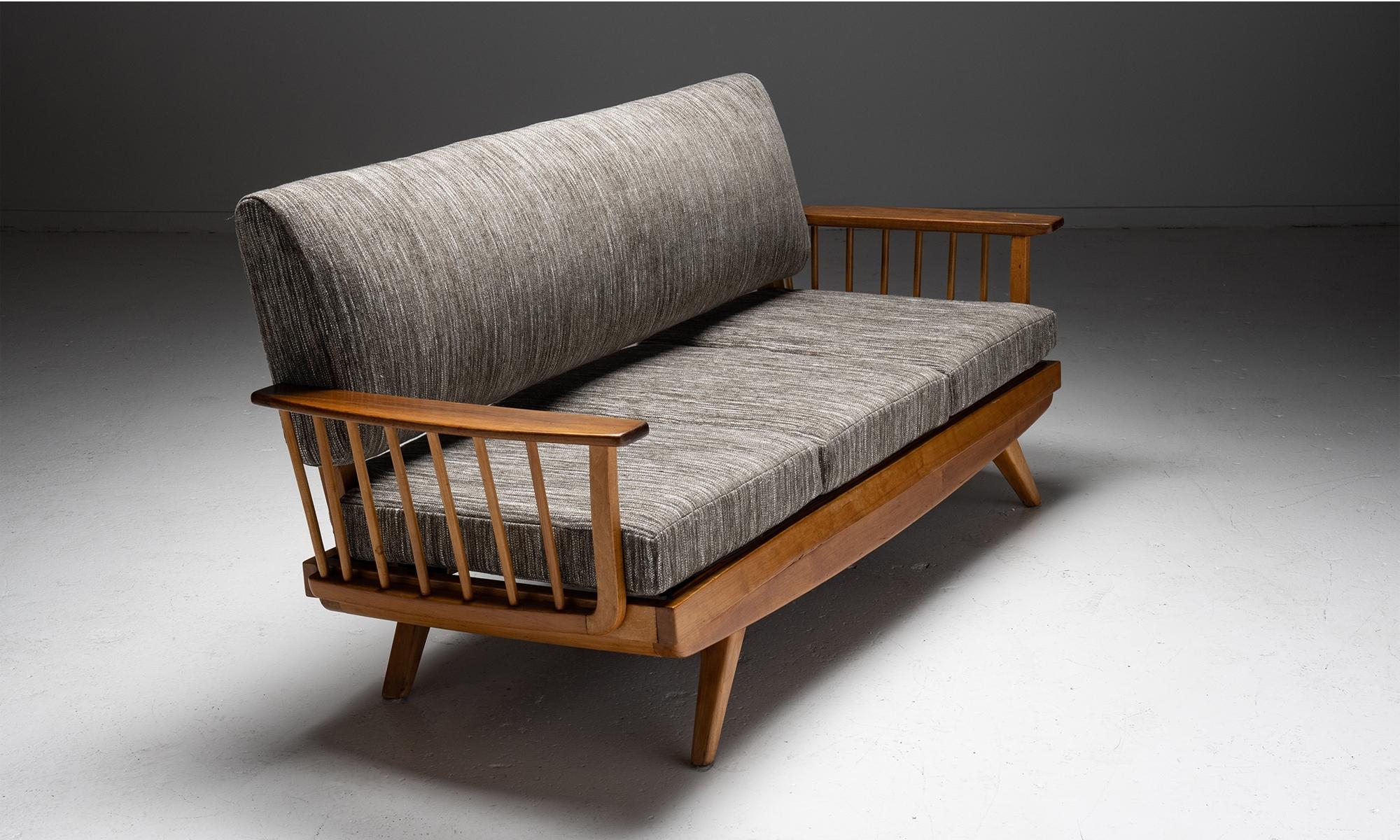 vintage wooden sofa