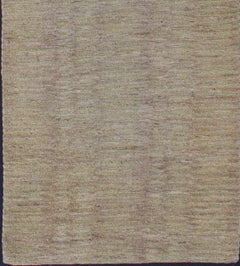 Moderna alfombra de lana y seda de Nepal con diseño integral