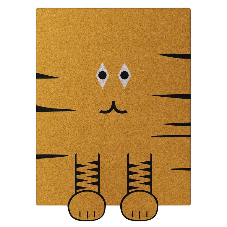 Modern Wool Animal Shaped Design Rug for Kids Room For Sale at 1stDibs