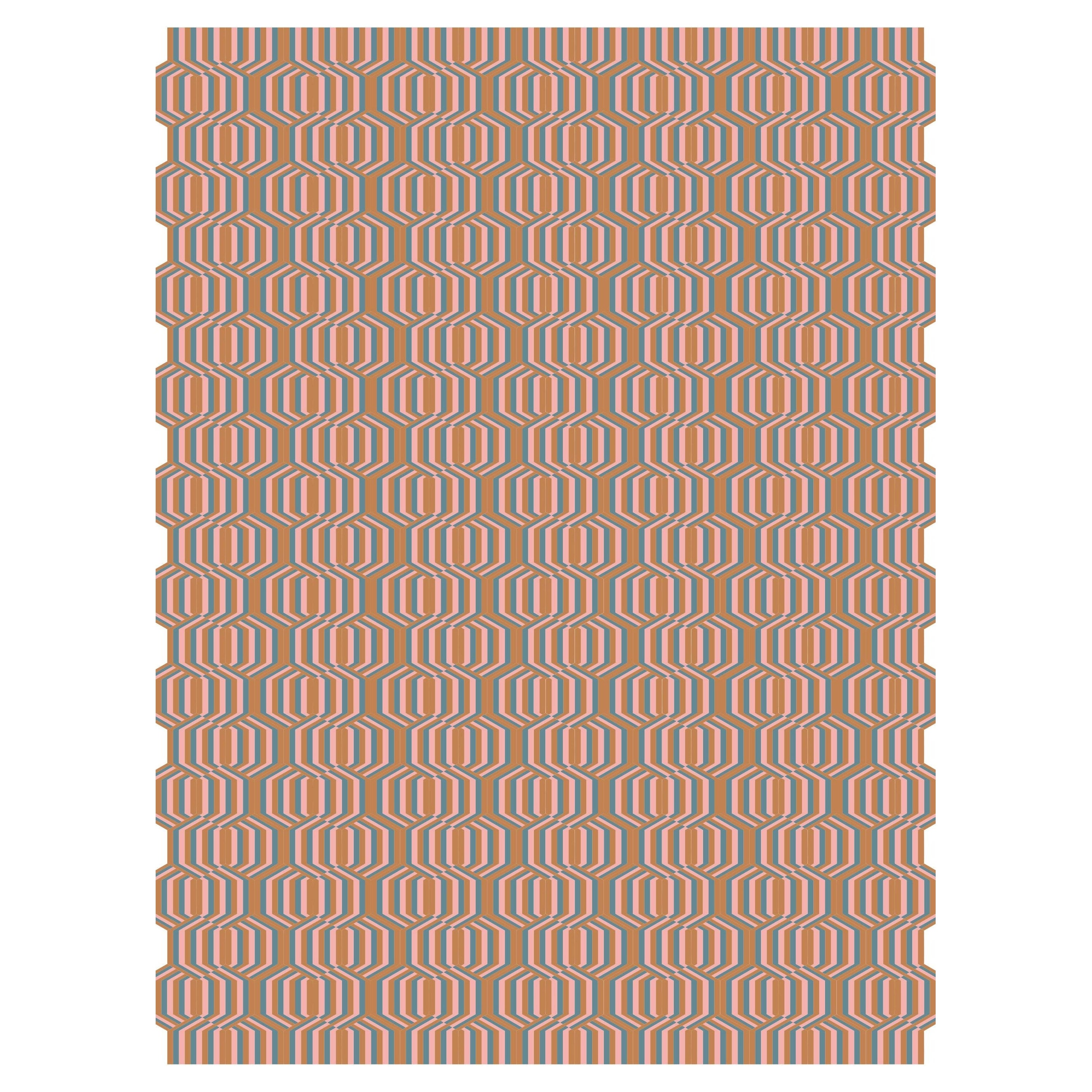 The Moderns MODERN Tapis personnalisé en laine avec le motif graphique vif de Freestyle par Apadana