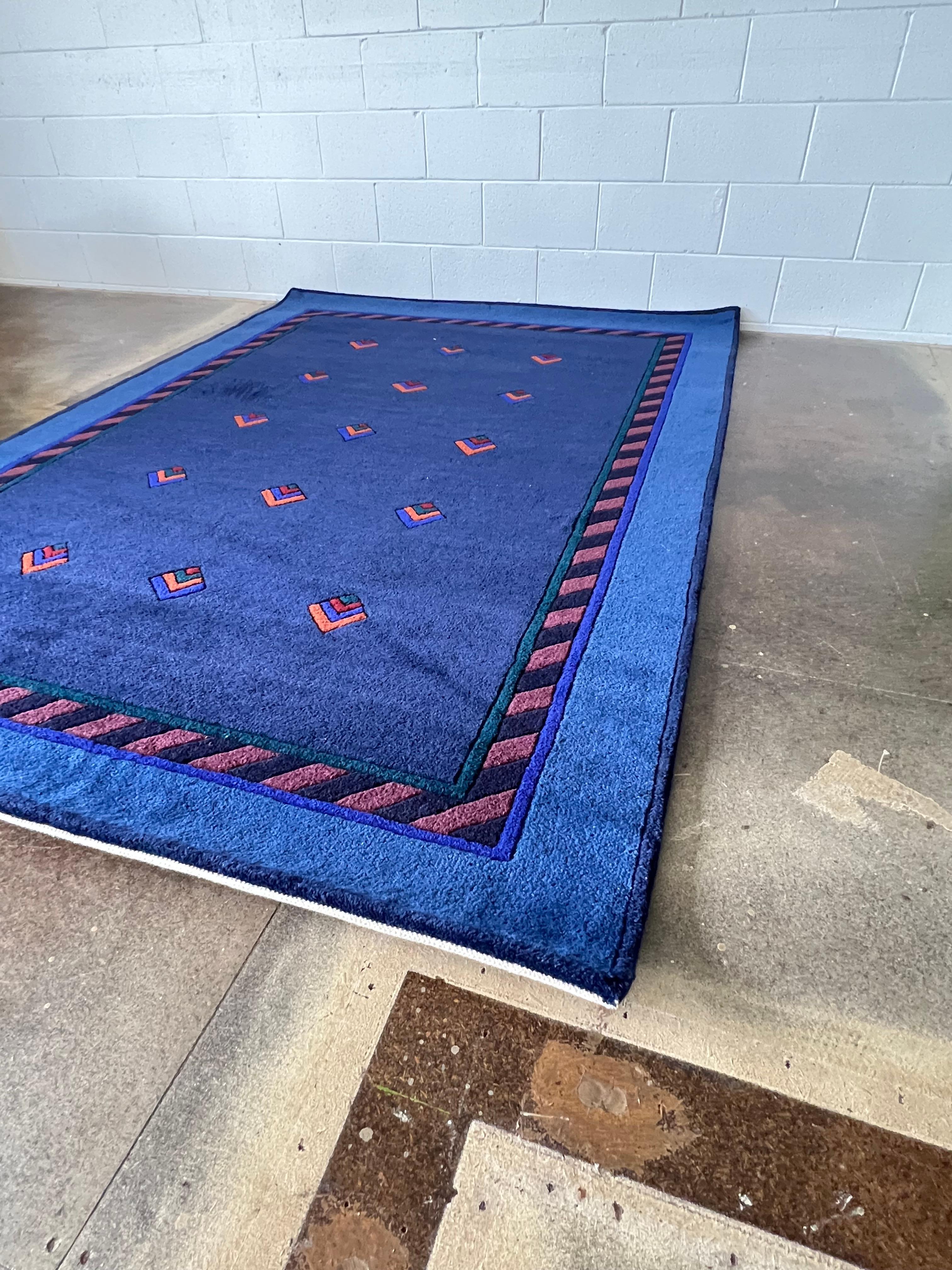Modern Wool Rug by Catharina Dramborg for Kinnasand Carpet, 1990 In Excellent Condition For Sale In Byron Bay, NSW
