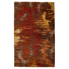 Alfombra Moderna De Lana Con Diseño Multicolor Asbtract