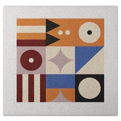 Tapis moderne en laine de forme carrée à motifs pour la chambre des enfants