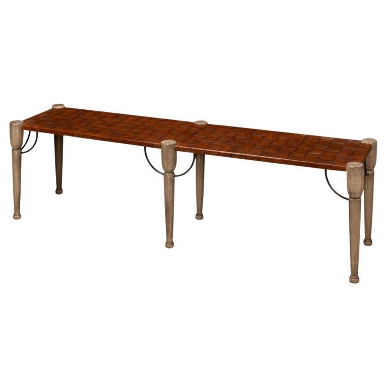 Modern Woven Bench For Sale at 1stDibs